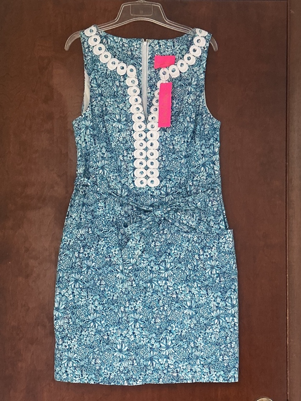 Lilly Pulitzer sz 14 Gulianna Stretch Cotton Dress Blooming Together NWT